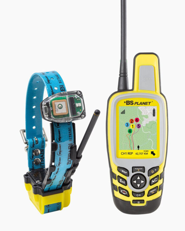 Kit MITO 5300 collare satellitare GPS e GSM per cani da caccia + BS PLANET 3000 EVOMAP PLUS&STRONG localizzatore satellitare per cani da caccia