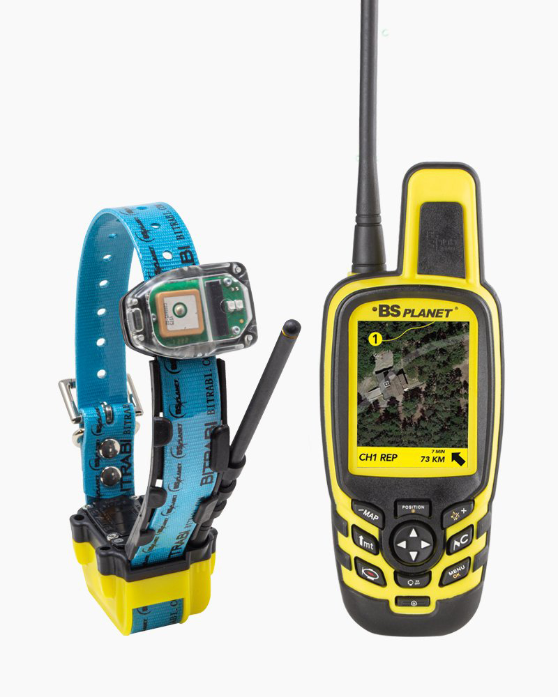 Kit MITO 5300 collare satellitare GPS e GSM per cani da caccia + BS PLANET 3000 OPENMAP UNICO localizzatore satellitare per cani da caccia