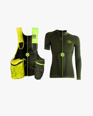 Pacchetto zaino trisacca gilet da caccia TRIO PRO + intimo tecnico termico WINTER URSUS
