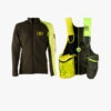 Pacchetto zaino trisacca gilet da caccia TRIO PRO + maglia secondo strato SPRING FOREST