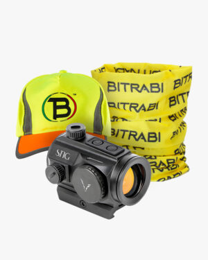 Pacchetto punto rosso per carabina STIG ASKA + cappellino alta visibilità + scaldacollo