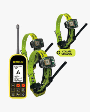 Promo Kit 3: 3 MITO 5100 PRO collare satellitare GPS per cani da caccia di cui 1 omaggio + BS PLANET 103 LEGEND localizzatore satellitare GPS per cani da caccia