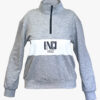 Felpa Unisex Zip 3/4 Grigia