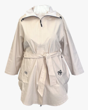 Parka Impermeabile Donna Beige