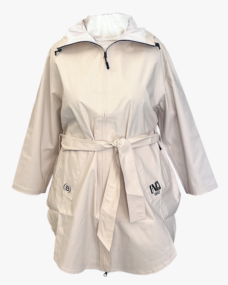 Parka Impermeabile Donna Beige