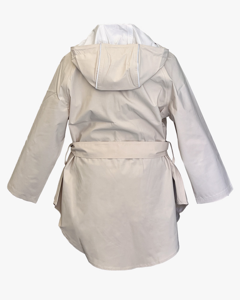Parka Impermeabile Donna Beige - immagine 2