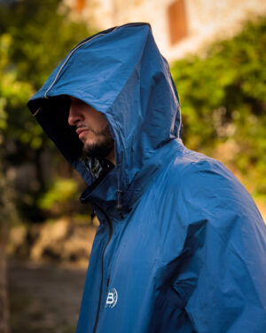 Impermeabile Packable Unisex Blu