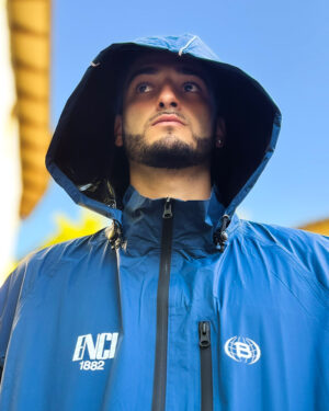 Impermeabile Packable Unisex Blu